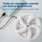 SplashClean - Mini Máquina de Lavar Roupas Panos Toalhas no Balde Portátil e Recarregável - Entrega Grátis - AvexaSplashClean - Mini Máquina de Lavar Roupas Panos Toalhas no Balde Portátil e Recarregável - Entrega GrátisAvexa