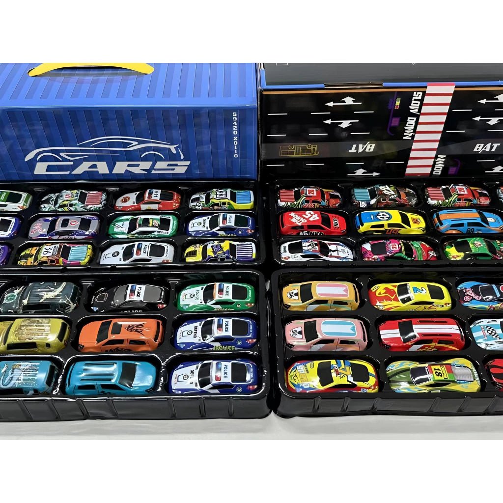 Super Kit 48 Carrinhos de Fricção + Pista 🚗 | Presente para Menino | Container Colecionável - AvexaSuper Kit 48 Carrinhos de Fricção + Pista 🚗 | Presente para Menino | Container ColecionávelAvexa