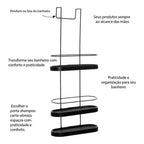 SuportBox - Suporte de Banheiro Para Box Com 3 Andares Sem Furo e Não Enferruja - Entrega Grátis - AvexaSuportBox - Suporte de Banheiro Para Box Com 3 Andares Sem Furo e Não Enferruja - Entrega GrátisAvexa