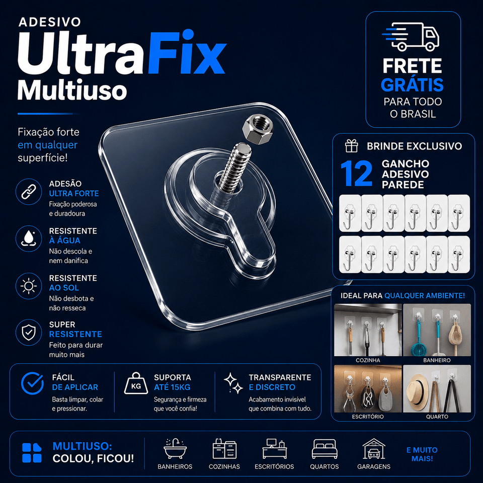 UltraFix - O Adesivo Que Sai Sem Deixar Marca - Entrega Grátis - AvexaUltraFix - O Adesivo Que Sai Sem Deixar Marca - Entrega GrátisAvexa