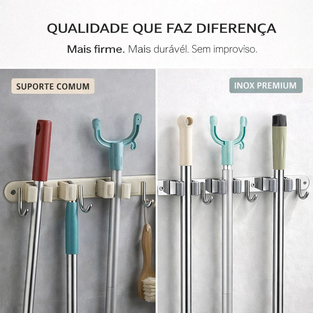 UltraGrip Inox - Suporte para Vassouras e Rodos - Compre 1 Leve 2 - AvexaUltraGrip Inox - Suporte para Vassouras e Rodos - Compre 1 Leve 2Avexa